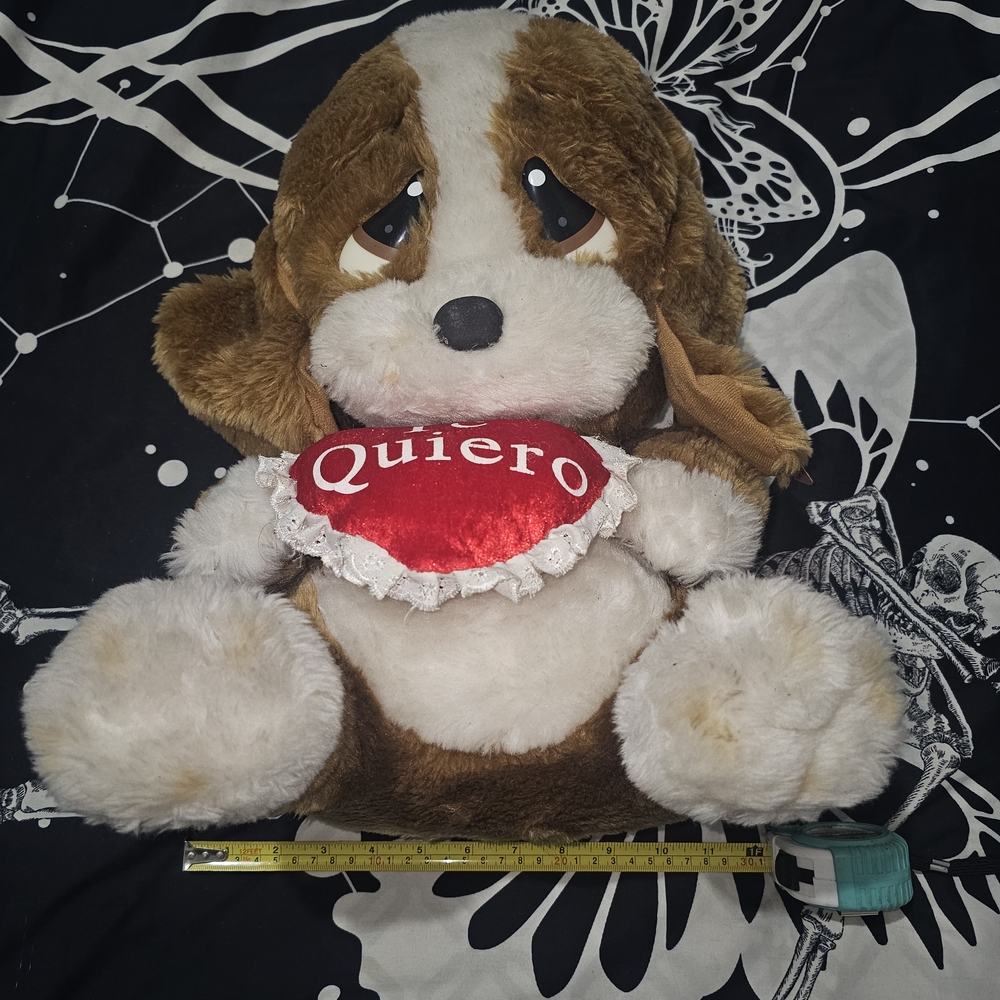 Vintage 16" Sad Sam Plush Toy with Red Heart - Picture 5 of 5